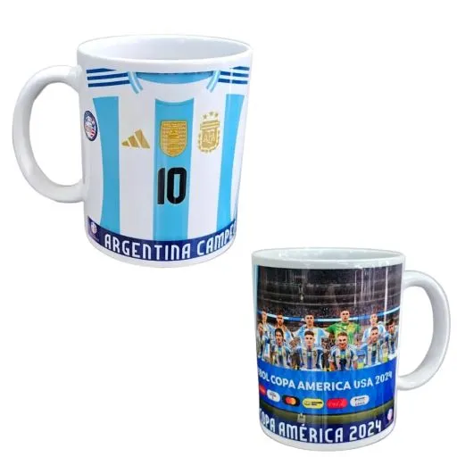 TAZA CAMISETA TITULAR MESSI COPA AMERICA 